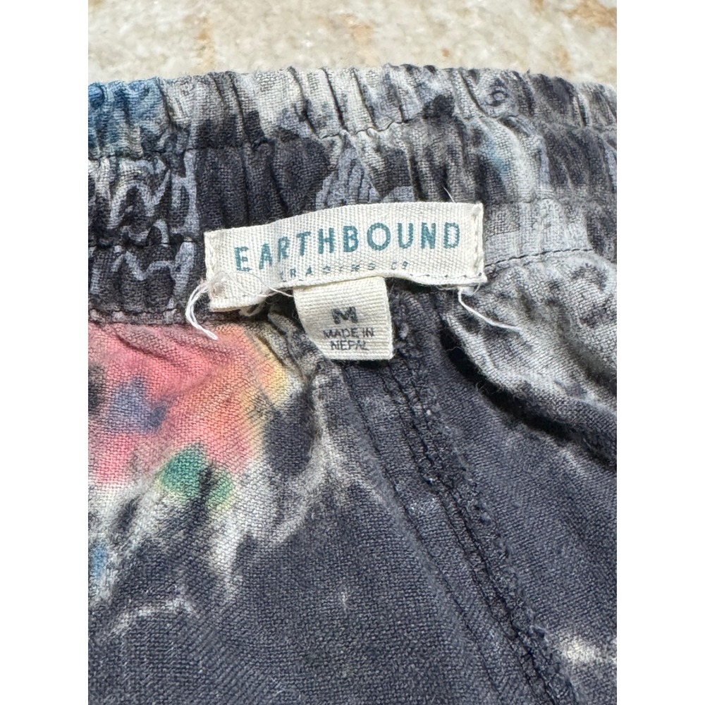 Earthbound Mushroom Cargo Pants Unisex Medium Cott Tie Dye Whimsygoth Fairycore - Picture 8 of 14